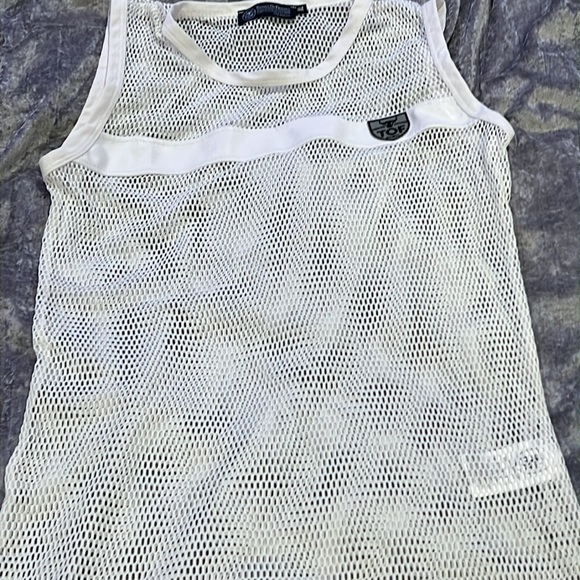 White mesh TOF sleeveless extra large - Picture 2 of 4